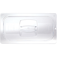 View: 102P-23 Cold Food Pan Cover with Peg Hole, 1/9 Size   Pack of 6